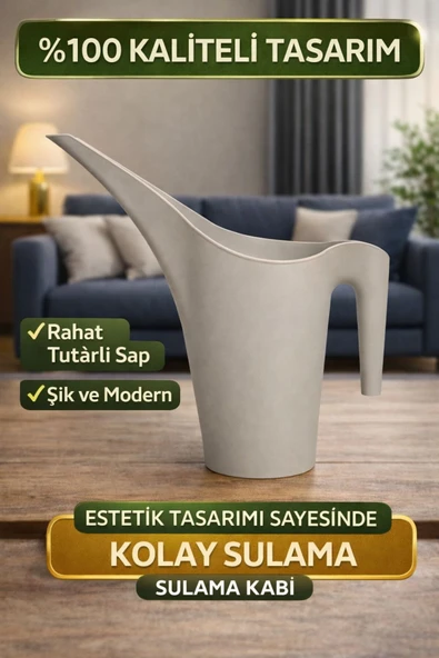 1 LT Modern Tasarım Sulama Kabı - Kolay ve Kontrollü Sulama - İnce Uçlu Tasarım ürün görseli 1