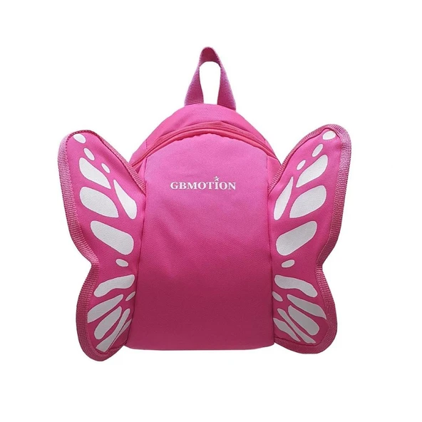 Pembe Kelebek Çocuk Sırt Çantası Pembe Özel Tasarım ürün görseli 1