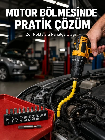 12 Parça Vidalama Uç Seti Akrobat Tasarım Dayanıklı Metal Yeni Nesil ürün görseli 1