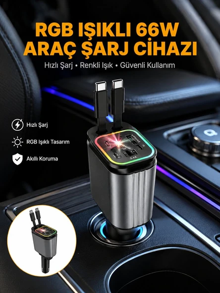 Kia, Seat, Mazda, Mitsubishi Araçlar için Çok Fonksiyonlu Araç Şarj Adaptörü Yeni Nesil ürün görseli 1