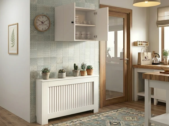 Kenzlife hazır mutfak dolabı mihrimah mat beyaz 080*60*32 arkalıklı % 100 MDF gövde ürün görseli 1