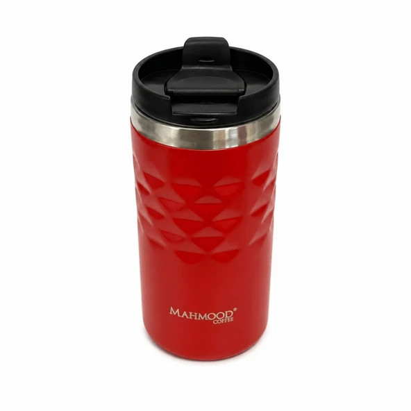 Mahmood Coffee Çelik Kırmızı Termos 300 ml - Resim 2