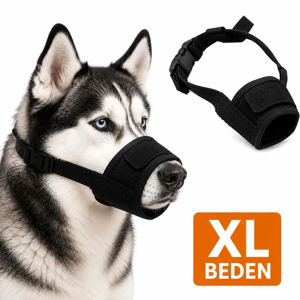 Valkyrie Köpek Ağızlığı XL Beden Nefes Alabilir Fileli Ayarlanabilir Isırma Önleyici Yumuşak Siyah ürün görseli 1