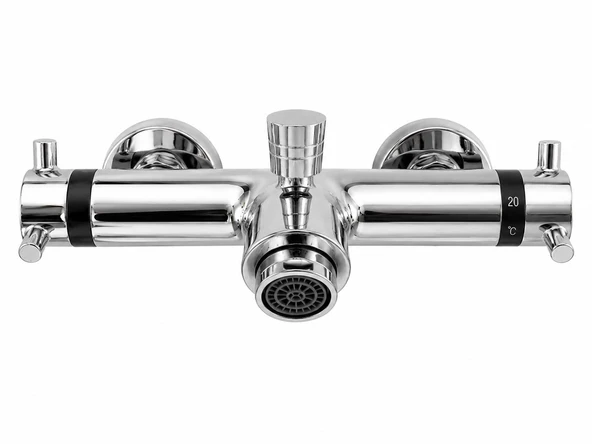 GPD TBB02 Termostatik Banyo Bataryası Sıcaklık Ayarlı Krom Banyo Bataryası ürün görseli 1