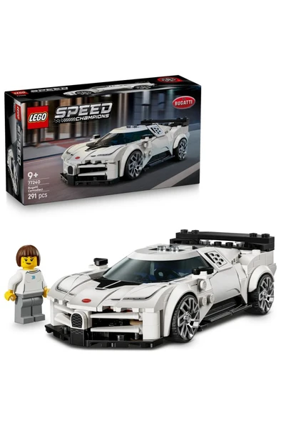 LEGO ® Speed Champions Bugatti Centodieci Hiper Spor Araba 77240 - 9+ Araba Oyuncak Yapım Seti (291P) ürün görseli 1