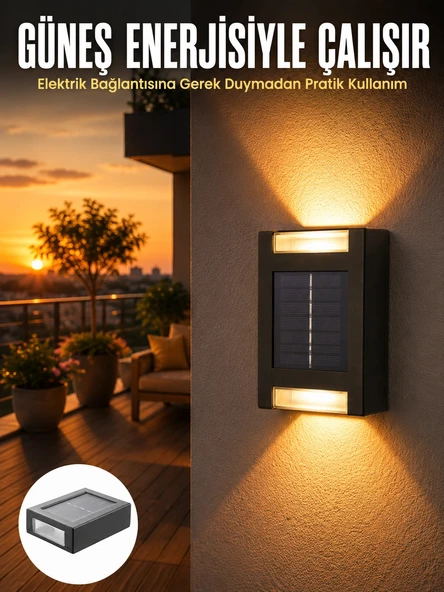 Dekorasyon Aplik Işık Güneş Enerjili Aydınlatma Dekoratif Aydınlatma Yeni Nesil ürün görseli 1