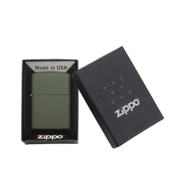 Zippo 221-000211 REGULAR GREEN MATTE Çakmak - Resim 2
