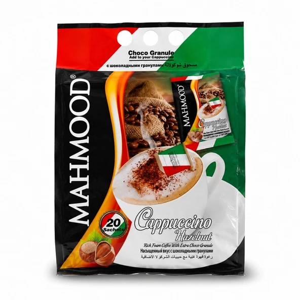Mahmood Coffee Cappuccino Fındık Choco Granül 20 Adet x 25 Gram ürün görseli 1