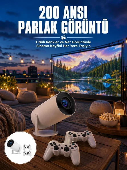 Full HD 8 GB Ayaklı Çift Kollu 4K Video Oyun Konsolu Taşınabilir Yeni Nesil ürün görseli 1