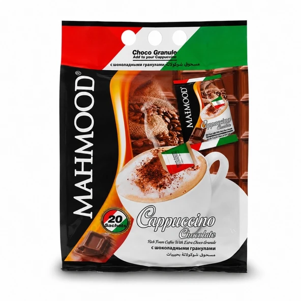 Mahmood Coffee Cappuccino Çikolata Choco Granül 20 Adet x 25 Gram ürün görseli 1