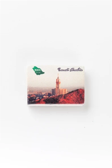 Suudi Arabistan Temalı Taş Magnet - Resim 3