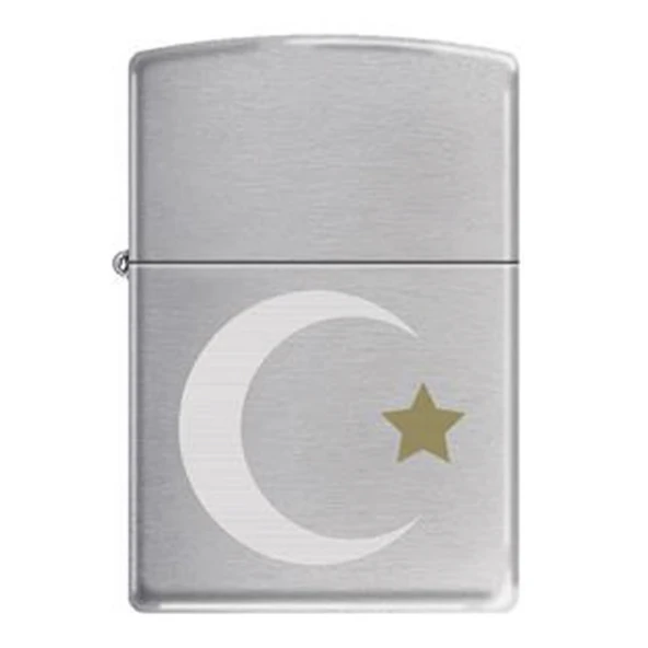 Zippo 200-027319 AE184544  HALF MOON AND STAR Çakmak ürün görseli 1
