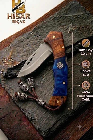 Püsküllü Epoksi Saplı Mavi Kamp ve Doğa Ekipmanı ürün görseli 1
