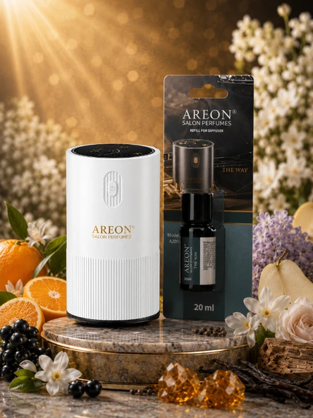 Areon Aromatik Difüzör Beyaz (Pleksi) + The Way ürün görseli 1