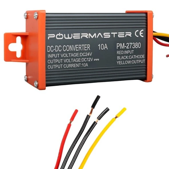 Powermaster Pm-27380 24V DC 12V DC 10 Amper Oto Konvertör ürün görseli 1