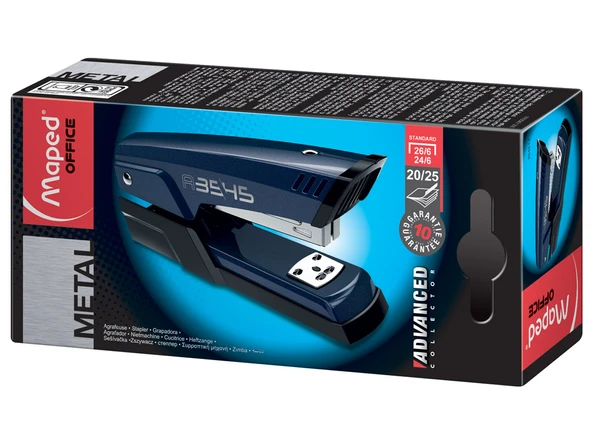 Maped Zımba Makinası Advanced Metal Half Strip 24/6 Lacivert 354512 ürün görseli 1