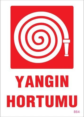 Yangın Hortumu Uyarı Levhası 25x35 KOD:864 ürün görseli 1