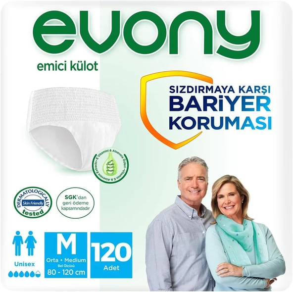 Evony Emici Külot Orta Boy M 30'lu 4 Adet Hasta Bezi ürün görseli 1