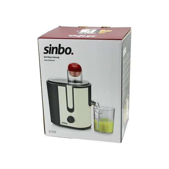 Sinbo Katı Meyve Sıkacağı - Bej Renk - Elektrikli - 450 ml Meyve Suyu Hazneli ürün görseli 1