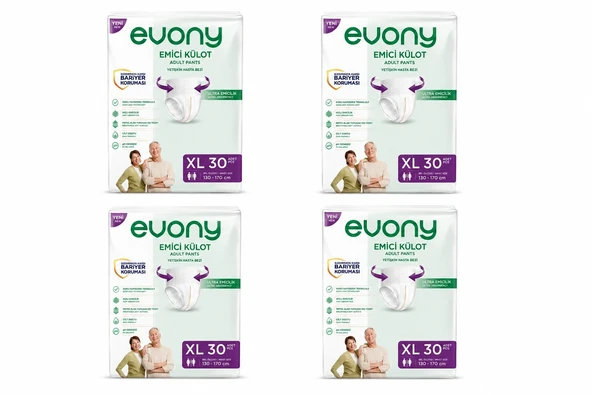 Evony Emici Külot Hasta Bezi XL 120  Ekstra Büyük Boy ürün görseli 1