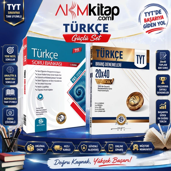 Bilgi Sarmal TYT Türkçe Soru Bankası ve Deneme Seti 2 Kitap ürün görseli 1