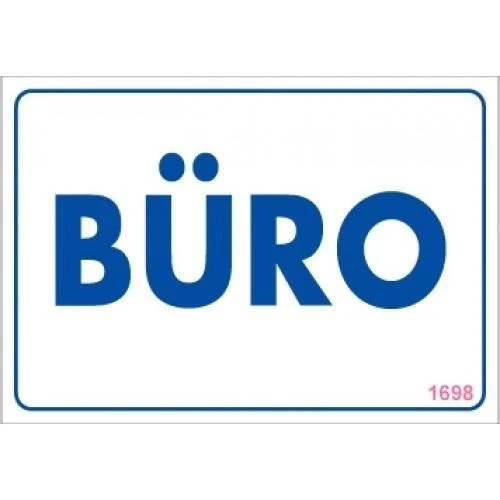 Büro Uyarı Levhası 17,5x25 KOD:1698 ürün görseli 1