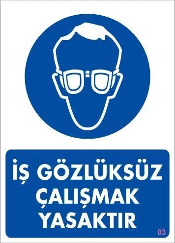İş Koruyucu Takınız Uyarı Levhası 25x35 KOD:3 ürün görseli 1