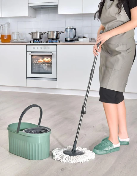Otomatik Mop Temizlik Seti-Yeşil ürün görseli 1