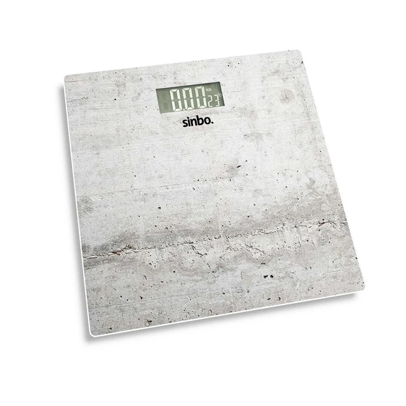 Sinbo Dijital Tartı - Beyaz Renk - 180 kg Maks Kapasite - LCD Ekran ürün görseli 1