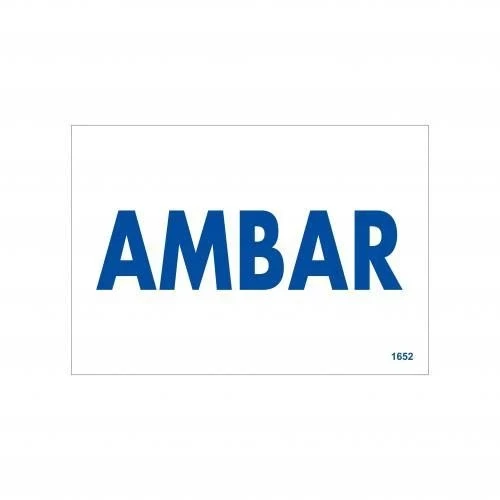 Amabar Uyarı Levhası 17,5x25 KOD:1652 ürün görseli 1