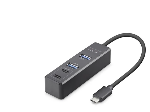 Type-c 3.2 Gen2 Hub 4 Port 10 Gbps Siyah TU1009 ürün görseli 1