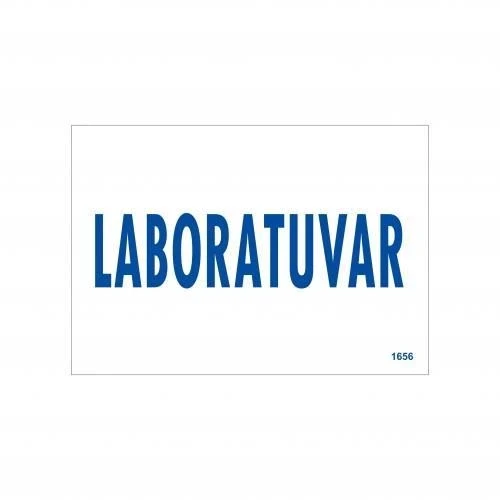 Laboratuvar Uyarı Levhası 17,5x25 KOD:1656 ürün görseli 1