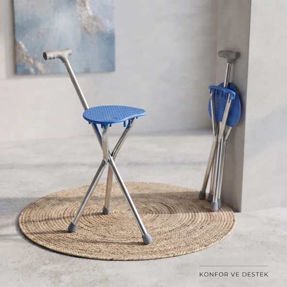 Katlanabilir Baston Sandalye - Oturaklı - 88 cm ürün görseli 1