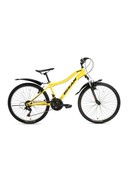 BİSAN ROCKY ERKEK DAĞ BİSİKLETİ 42CM V 26 JANT 21 VİTES CAT SARI SİYAH ürün görseli 1