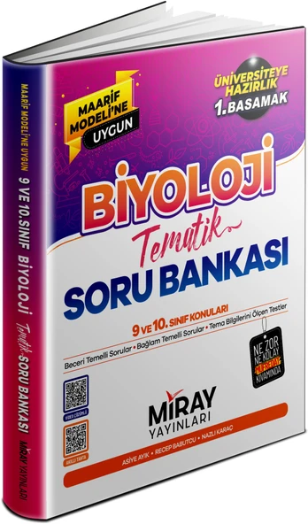 Miray 2027 Tyt Maarif Biyoloji Soru Bankası ürün görseli 1