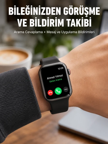 Arama Cevaplayabilen Akıllı Saat Bluetooth Bağlantılı Sosyal Medya Girişli Yeni Nesil ürün görseli 1
