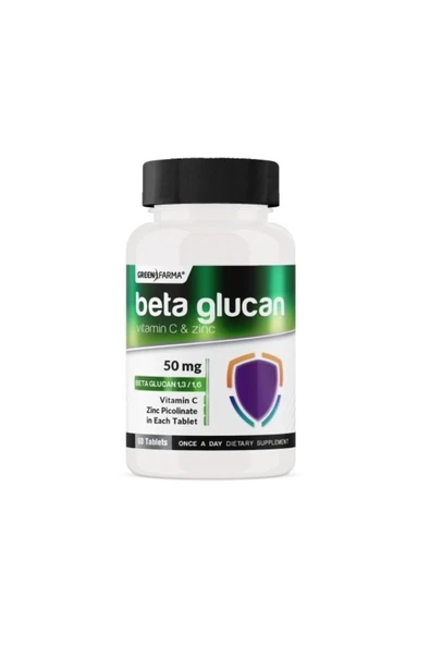 Green Farma Beta Glukan -Vit C -Zn 60 Tablet ürün görseli 1