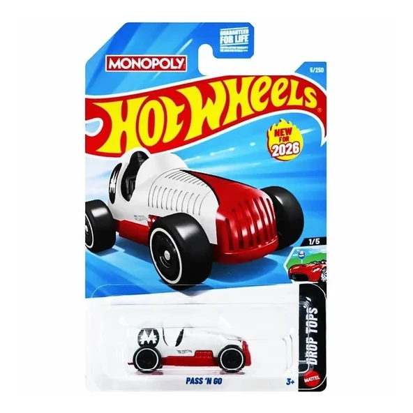 Hot Wheels Tekli Arabalar MONOPLY PASS'N GO - JJK98 (KISA KART) ürün görseli 1