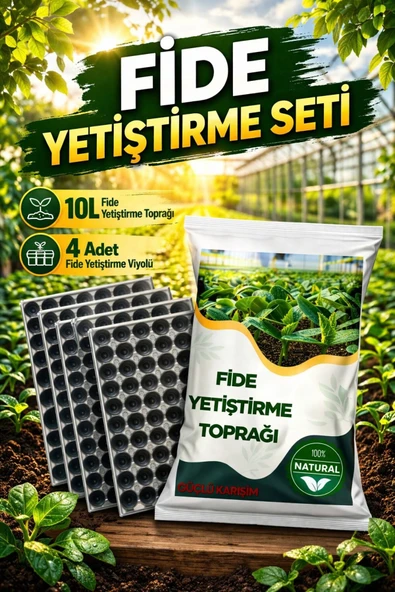 10 Litre Fide Yetiştirme Toprağı & 4 Adet Viyol ürün görseli 1