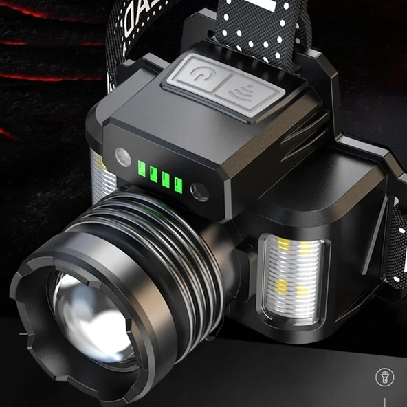Sensörlü Cree Tg Led Şarjlı Kafa Lambası Wt-625 - Resim 3