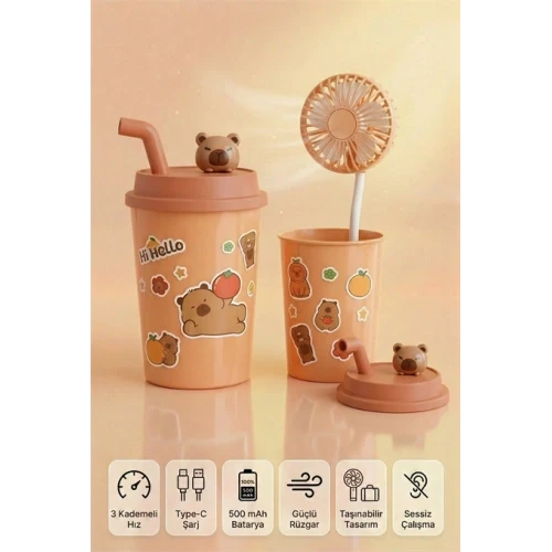 BARDAK MODEL MİNİ AYICIKLI FAN ürün görseli 1