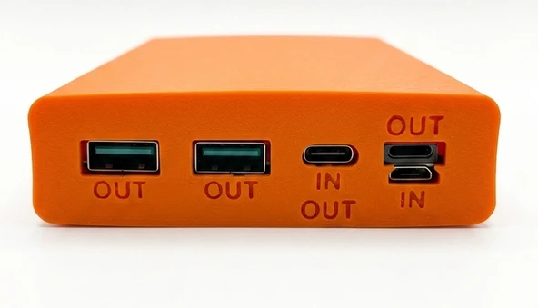 Gözeler Çift USB 5V 22.5W Led'li Micro Type-C Powerbank Hızlı Şarj Modülü Ve  Powerbank Kutusu (PİLLER DAHİL DEĞİLDİR) ürün görseli 1