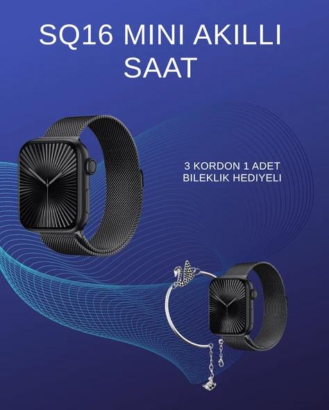 SQ-16 Mini Series 10 Akıllı Saat | Spor Modları, Bildirim Ve Müzik Kontrolü ürün görseli 1