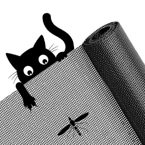 120cm x 200cm Yırtılmaz Sineklik Kedi Köpek Teli fiberpolyester Sinek Tülü Pet Tül ürün görseli 1