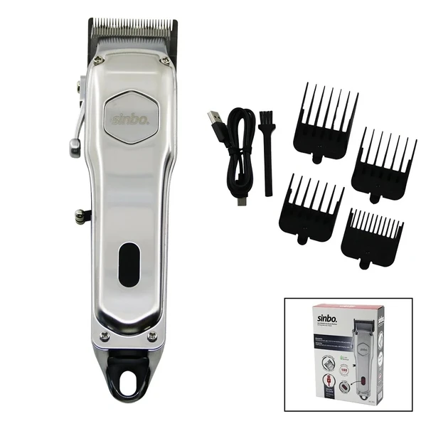 Sinbo Tıraş Makinesi - USB Şarjlı - Çelik Gövde - Kollu Tarak Ayarı ürün görseli 1