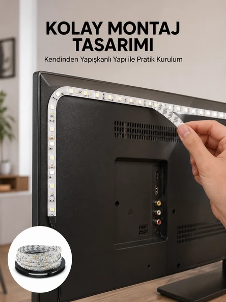 Uzaktan Kumandalı Led Tv Arka Işık Şeridi Yeni Nesil ürün görseli 1