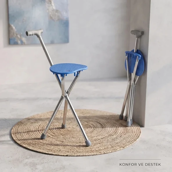 Katlanabilir Baston Sandalye - Oturaklı - 88 cm ürün görseli 1