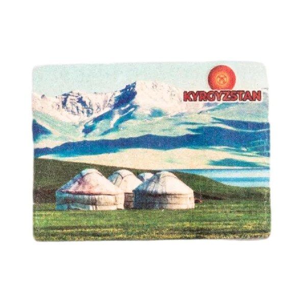 Kırgızistan Temalı Taş Magnet ürün görseli 1