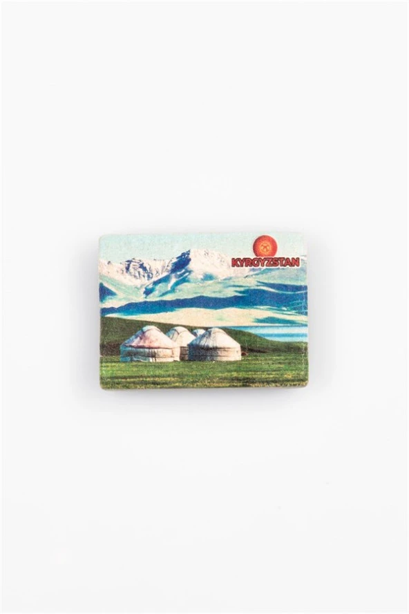 Kırgızistan Temalı Taş Magnet - Resim 3