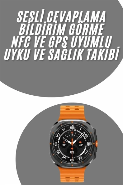 Tüm Telefonlara Uyumlu Akıllı Saat Uyku Ve Sağlık Takibi Nabız Ölçer Adım Sayar ürün görseli 1